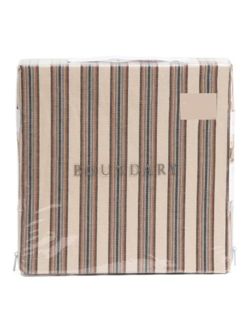 BOUNDRY Cotton Percale Stripe Duvet Set